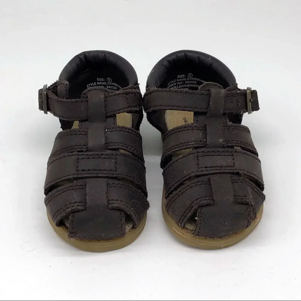 Vintage Vtg Oshkosh B’Gosh First Walkers Brown Starboard 6-9 months size 3 NEW